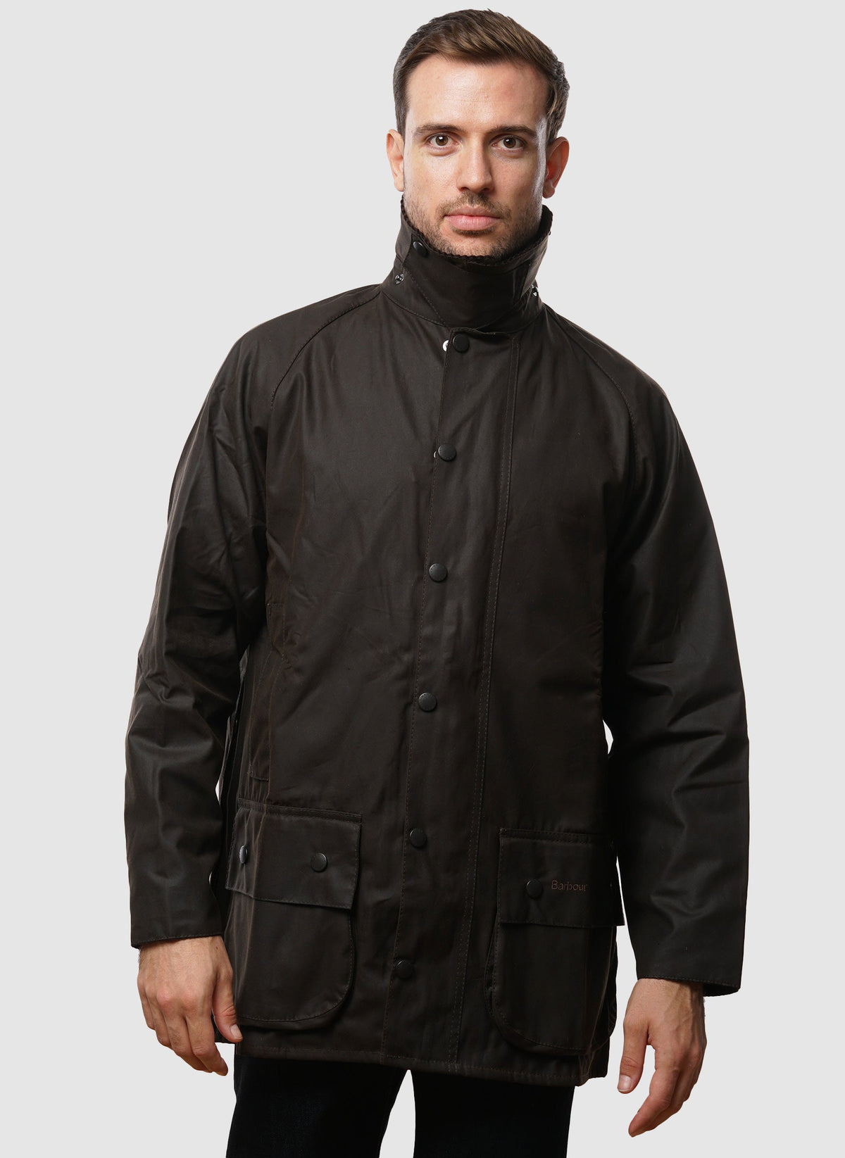 Classic Beaufort Wax Jacket - Olive-TSD - Jacken-4