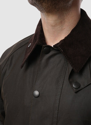 Classic Beaufort Wax Jacket - Olive-TSD - Jacken-7