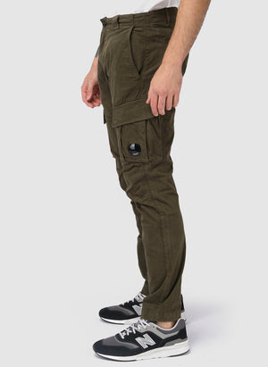 Stretch Sateen Lens Cargo Pants - Ivy Green-TSD - Pullover-2