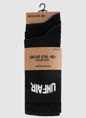 Unfair Socks 3-Pack - Black-TSD - Accessoires-2