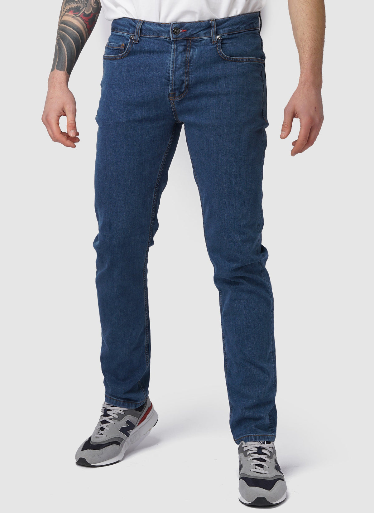 Regular Fit Jeans - Mid Wash-TSD - Hosen-1