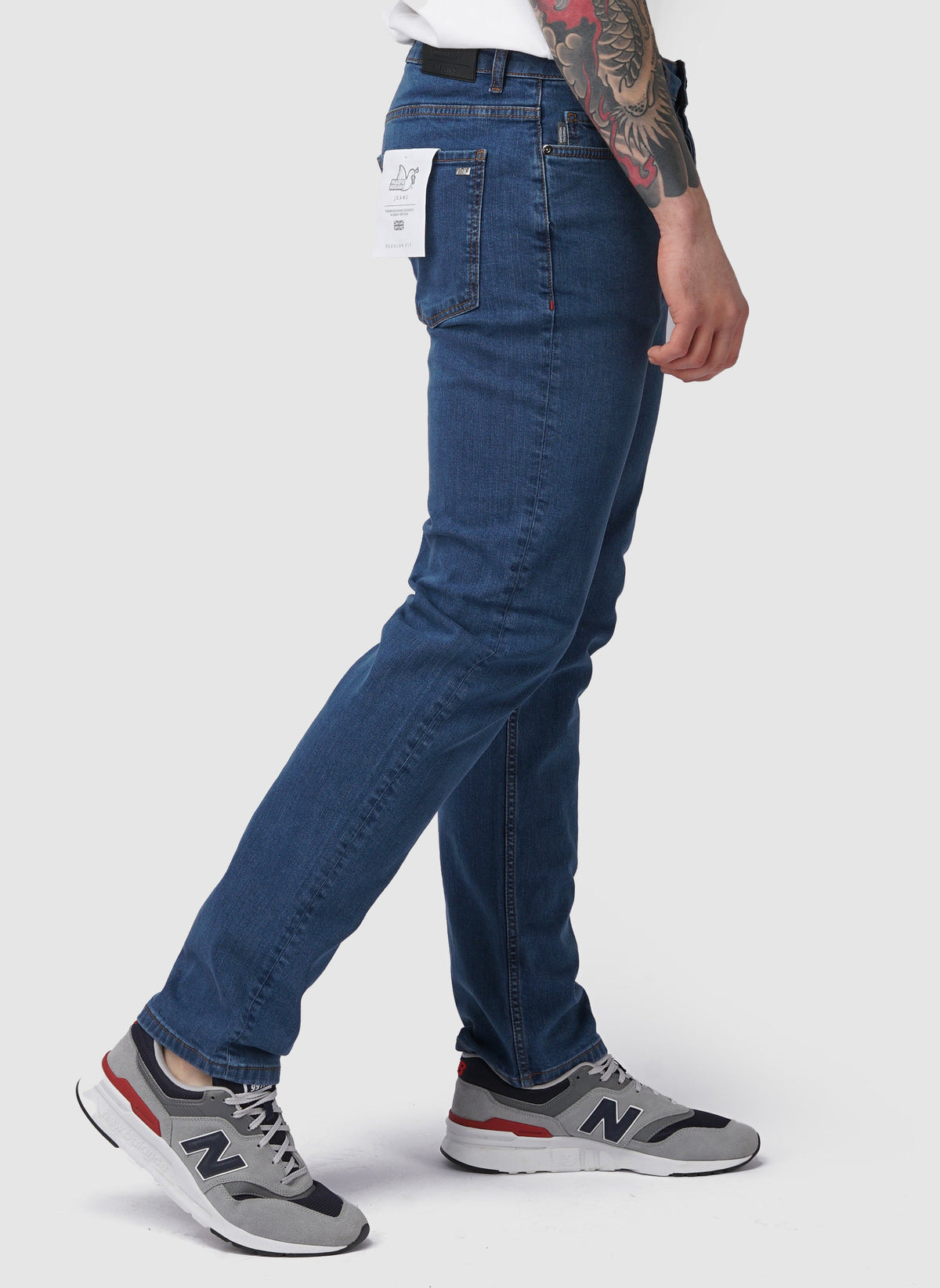 Regular Fit Jeans - Mid Wash-TSD - Hosen-3