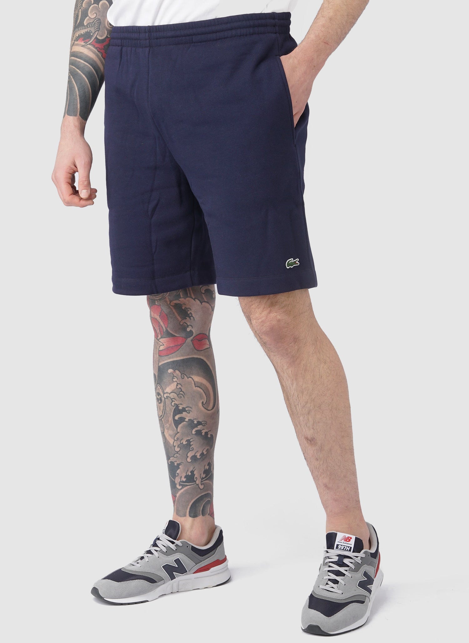 Croco Sweatshort - Navy-TSD - Hosen-1