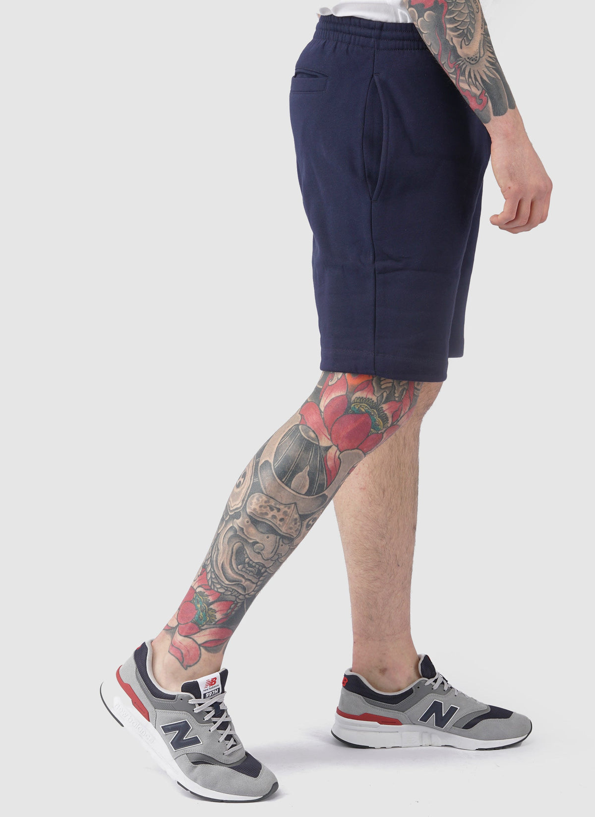 Croco Sweatshort - Navy-TSD - Hosen-2