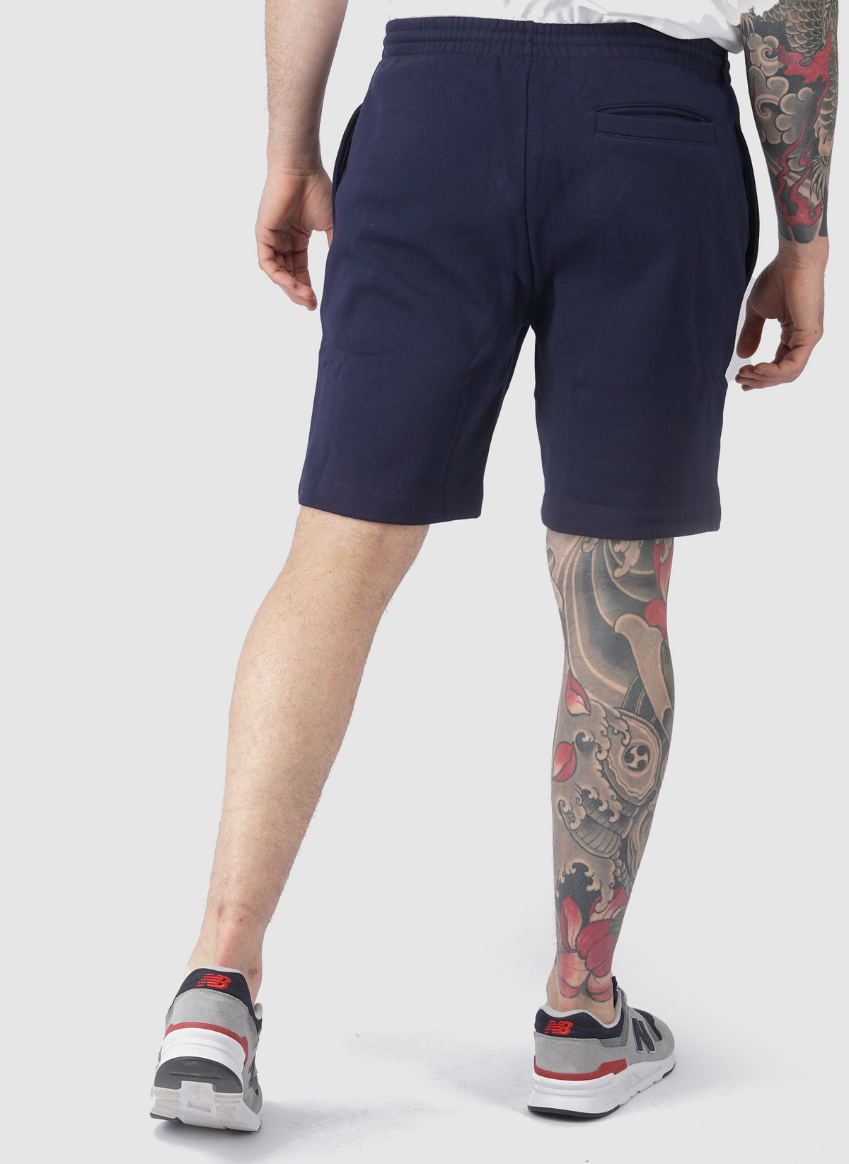 Croco Sweatshort - Navy-TSD - Hosen-4