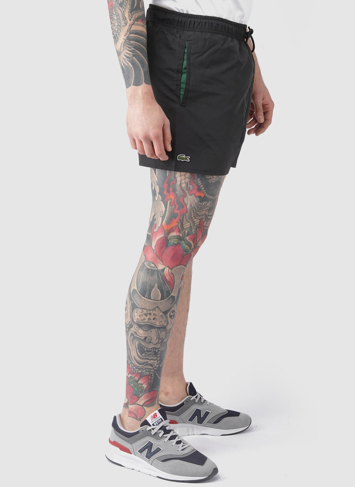 Badeshorts - Black/Green-TSD - Hosen-3
