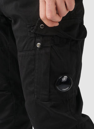 Stretch Sateen Lens Cargo Pants - Black-TSD - Pullover-5