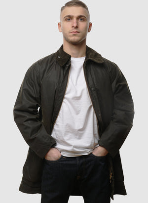 Classic Northumbria Wax Jacket - Olive-TSD - Jacken-2