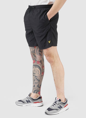Plain Swim Short - Jet Black-TSD - Hosen-1